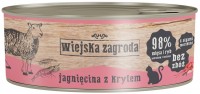 Photos - Cat Food Wiejska Zagroda Adult Canned Lamb with Krill  85 g