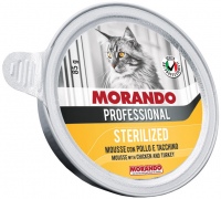 Photos - Cat Food Morando Professional Sterilized Mousse Chicken/Turkey 