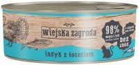 Photos - Cat Food Wiejska Zagroda Adult Canned Turkey with Salmon  85 g