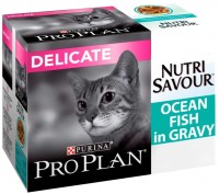 Photos - Cat Food Pro Plan Nutri Savour Ocean Fish in Gravy  10 pcs