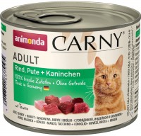 Photos - Cat Food Animonda Adult Carny Turkey/Rabbit  0.2 kg 6 pcs