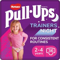 Photos - Nappies Huggies Pull-Ups Night Girl 2-4 / 36 pcs 