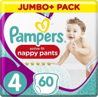 Photos - Nappies Pampers Active Fit Pants 4 / 60 pcs 