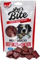 Photos - Dog Food Brit Lets Bite Meat Snacks Beef Dices with Chicken 8