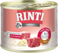 Photos - Dog Food RINTI Adult Sensible Canned Beef/Rice 6