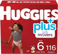 Photos - Nappies Huggies Little Movers Plus 6 / 116 pcs 