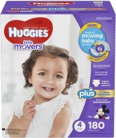 Photos - Nappies Huggies Little Movers Plus 4 / 180 pcs 