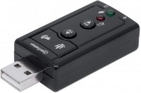 Photos - Sound Card MANHATTAN 3-D Audio Adapter 7.1 