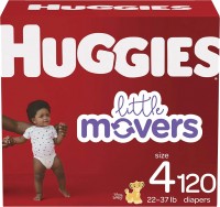 Photos - Nappies Huggies Little Movers 4 / 120 pcs 