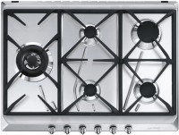 Photos - Hob Smeg SRV575GH5 stainless steel