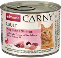 Photos - Cat Food Animonda Adult Carny Turkey/Chicken/Shrimps  200 g