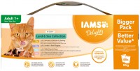 Photos - Cat Food IAMS Delights Land&Sea Collection In Gravy 48 pcs 