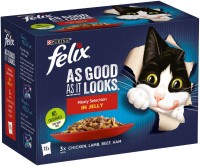 Photos - Cat Food Felix As Good As It Looks Meaty Selection  in Jelly 12 pcs