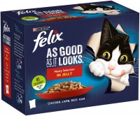 Photos - Cat Food Felix As Good As It Looks Meaty Selection  in Jelly 24 pcs