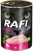 Photos - Cat Food Rafi Cat Canned with Turkey 400 g 
