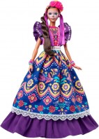 Photos - Doll Barbie Dia De Muertos Doll In Ruffled Dress And Calavera Face Paint HBY09 