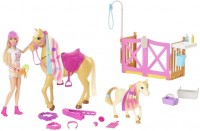 Photos - Doll Barbie Groom N Care Horses Playset HGB58 