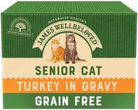 Photos - Cat Food James Wellbeloved Senior Cat Turkey in Gravy  12 pcs