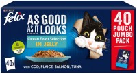 Photos - Cat Food Felix As Good As It Looks Ocean Feast Selection in Jelly  40 pcs