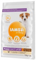 Photos - Dog Food IAMS Vitality Puppy Small/Medium Breed Fresh Chicken 12 kg 