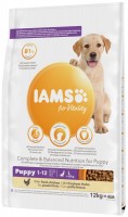 Photos - Dog Food IAMS Vitality Puppy Large Breed Fresh Chicken 12 kg 