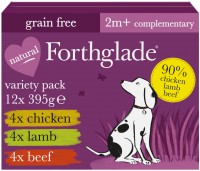 Photos - Dog Food Forthglade Natural Wet Food 2m+ Chicken/Lamb/Beef 12 pcs 12