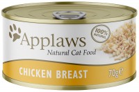 Photos - Cat Food Applaws Adult Canned Chicken Breast  70 g 24 pcs