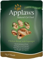 Photos - Cat Food Applaws Adult Pouch Chicken/Asparagus Broth  12 pcs