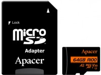 Photos - Memory Card Apacer microSDXC UHS-I U3 V30 A2 64 GB