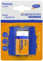 Photos - Battery ASKO-UKREM Super Alkaline 1xKrona 