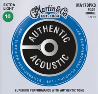 Photos - Strings Martin Authentic Acoustic SP Bronze 10-47 (3-Pack) 