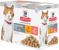 Photos - Cat Food Hills SP Feline Sterilised Young Adult Chicken/Salmon  12 pcs