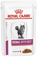 Photos - Cat Food Royal Canin Renal Beef Gravy Pouch  24 pcs