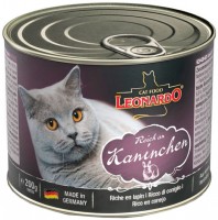 Photos - Cat Food Leonardo Adult Canned with Rabbit  200 g 6 pcs