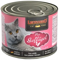 Photos - Cat Food Leonardo Adult Canned with Poultry  200 g 6 pcs