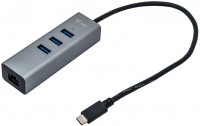 Photos - Card Reader / USB Hub i-Tec USB-C Metal HUB 3 Port + Gigabit Ethernet Adapter 