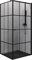 Photos - Shower Enclosure New Trendy Linia Basic Superia Black 90x89 right