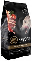 Photos - Dog Food Savory Adult All Breeds Rich in Fresh Duck/Rabbit 