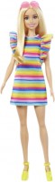 Photos - Doll Barbie Doll with Braces And Rainbow Dress HJR96 