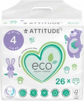 Photos - Nappies Attitude Eco Diapers 4 / 26 pcs 