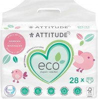 Photos - Nappies Attitude Eco Diapers NB / 28 pcs 