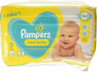 Photos - Nappies Pampers New Baby 3 / 42 pcs 