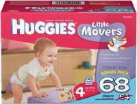Photos - Nappies Huggies Little Movers 4 / 68 pcs 
