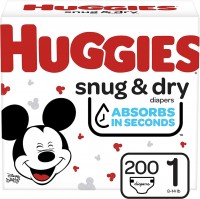 Photos - Nappies Huggies Snug and Dry 1 / 200 pcs 