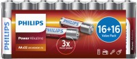 Photos - Battery Philips Power Alkaline  32xAA