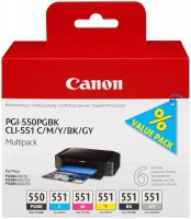Photos - Ink & Toner Cartridge Canon PGI-550/CLI-551 MULTI 6496B005 