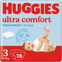 Photos - Nappies Huggies Ultra Comfort Boy 3 / 78 pcs 