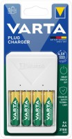 Battery Charger Varta Plug Charger 57657 + 4xAA 2100 mAh 