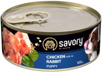 Photos - Dog Food Savory Puppy All Breeds Chicken Rich in Rabbit Pate 