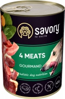 Photos - Dog Food Savory Gourmand 4 Meats Pate 